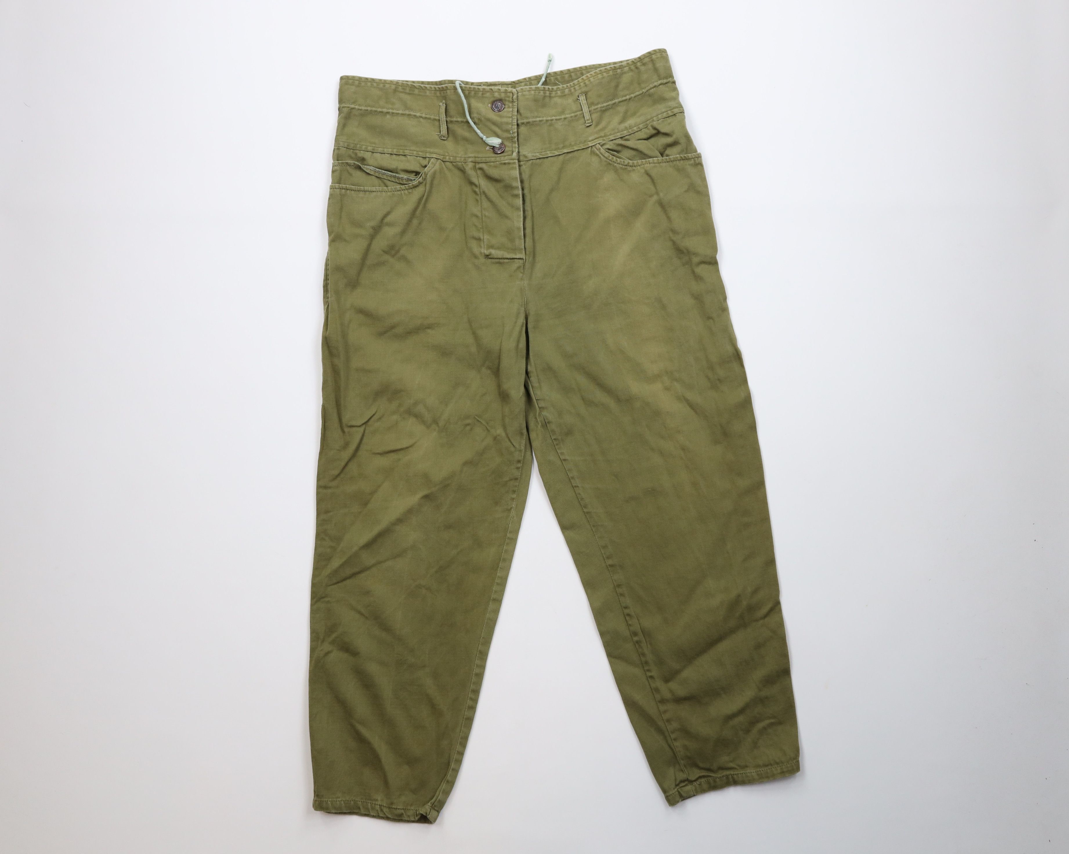 Vintage Vintage 80s 90s Streetwear Military Style High Waist Pants Size 36" / US 14 / IT 50 - 1 Thumbnail