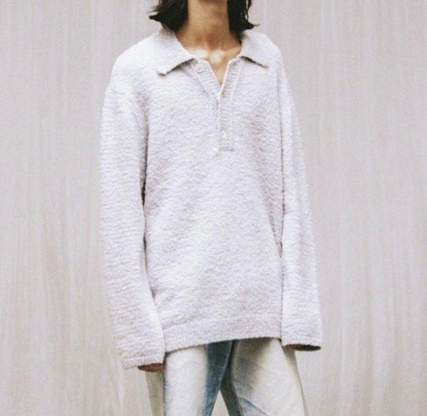 Our Legacy OUR LEGACY Big Piquet Lavender Cloudy Oversized Sweater 50 M |  Grailed
