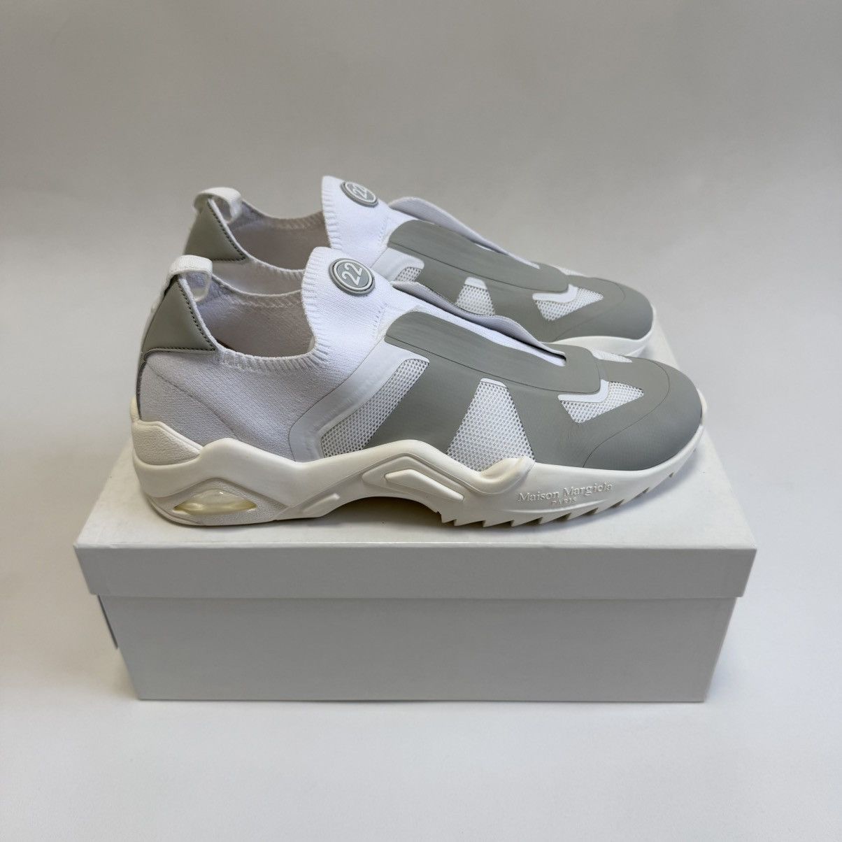 Maison Margiela Laceless White Low Top ‘Future’ Sneakers Size US 11 / EU 44 - 15 Thumbnail