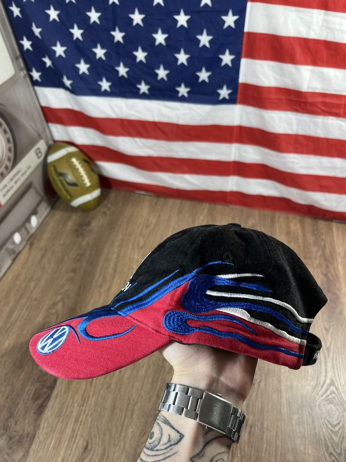 NASCAR × Vintage 00s Vintage Volkswagen Racing Cap Size ONE SIZE - 8 Thumbnail