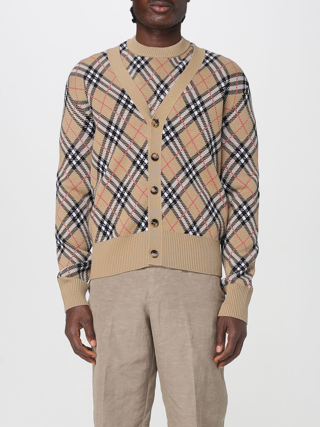 Burberry Burberry Sweater Men Sand Size US L / EU 52-54 / 3 - 1 Thumbnail