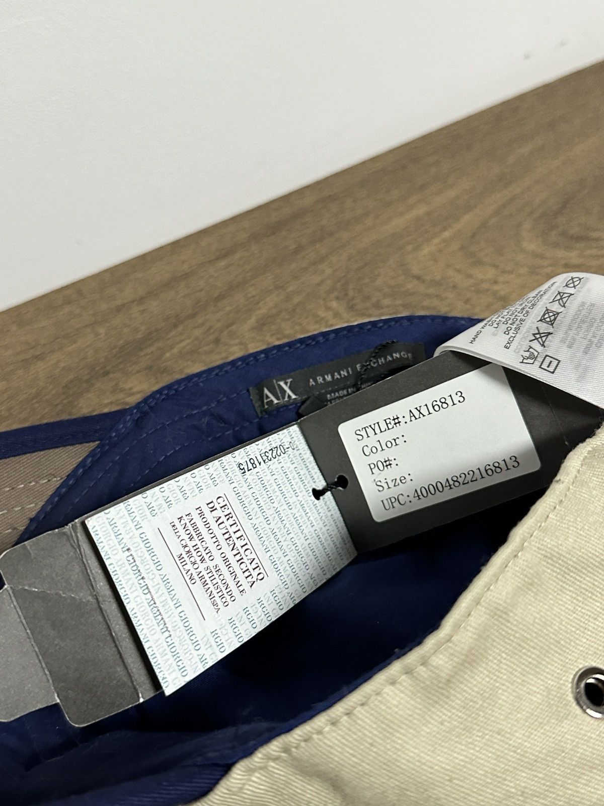 Armani Exchange × Giorgio Armani NEW! Spring 2013 Armani Exchange Patchwork Cap Size ONE SIZE - 7 Thumbnail