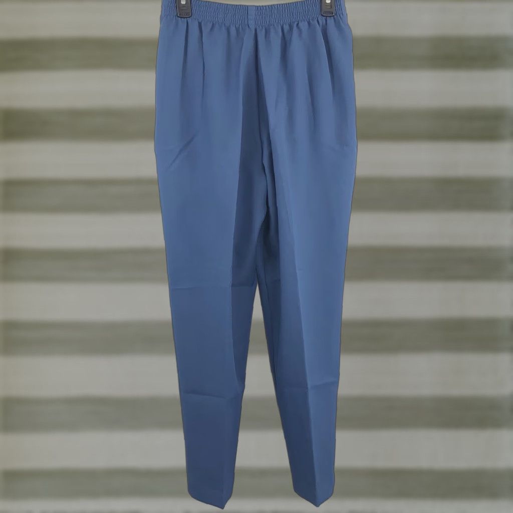 Vintage DonnKenny Dress Slacks Pants 14S 28” Blue Straight Leg Workwear Career Pants Women XS? Size 28" / US 6 / IT 42 - 1 Thumbnail