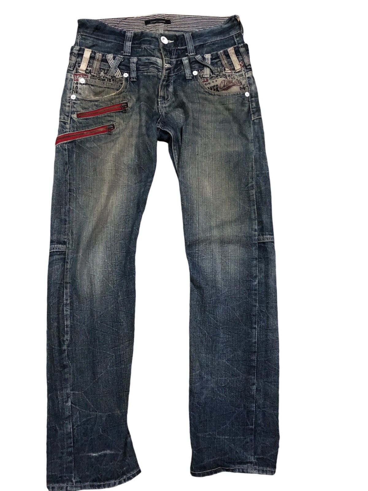 Hysteric Glamour × Japanese Brand Memory Special Double Waist Denim Pants Size US 29 - 1 Thumbnail