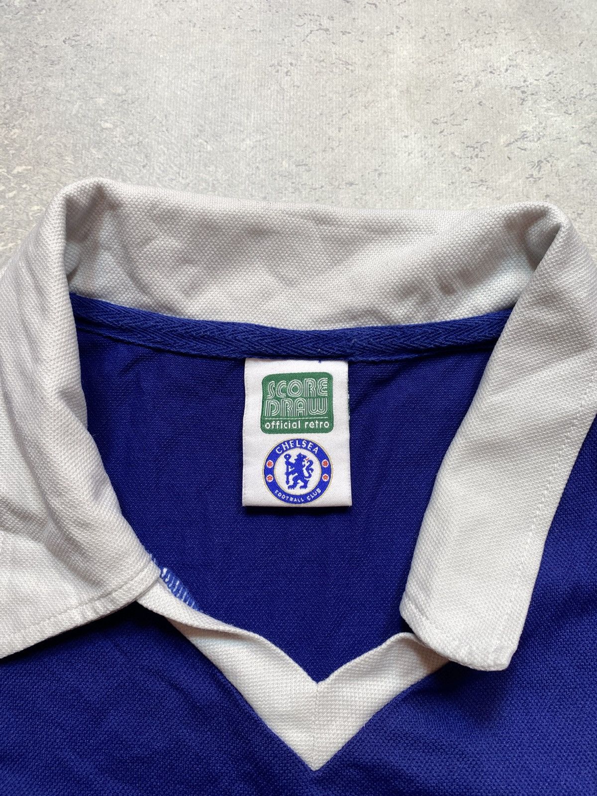 Other Chelsea 1975-1984 Home Soccer Jersey Football Score Draw Size US XL / EU 56 / 4 - 6 Thumbnail