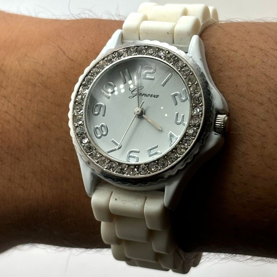 Other Silver & Cream Crystal Watch Size ONE SIZE - 1 Thumbnail