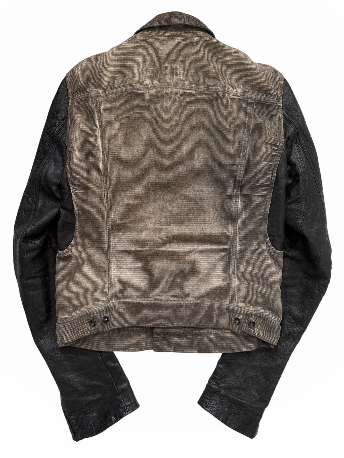 Rick Owens 2000’s Sample Hogwash Distressed Corduroy Leather Hybrid Size US M / EU 48-50 / 2 - 2 Thumbnail