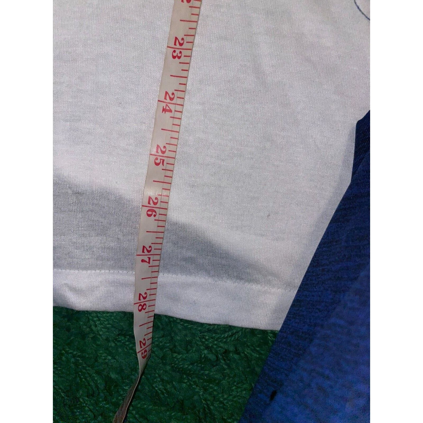 Vintage Vintage White Long Sleeve Shirt Test Print Tee 80s VTG Size US M / EU 48-50 / 2 - 12 Thumbnail