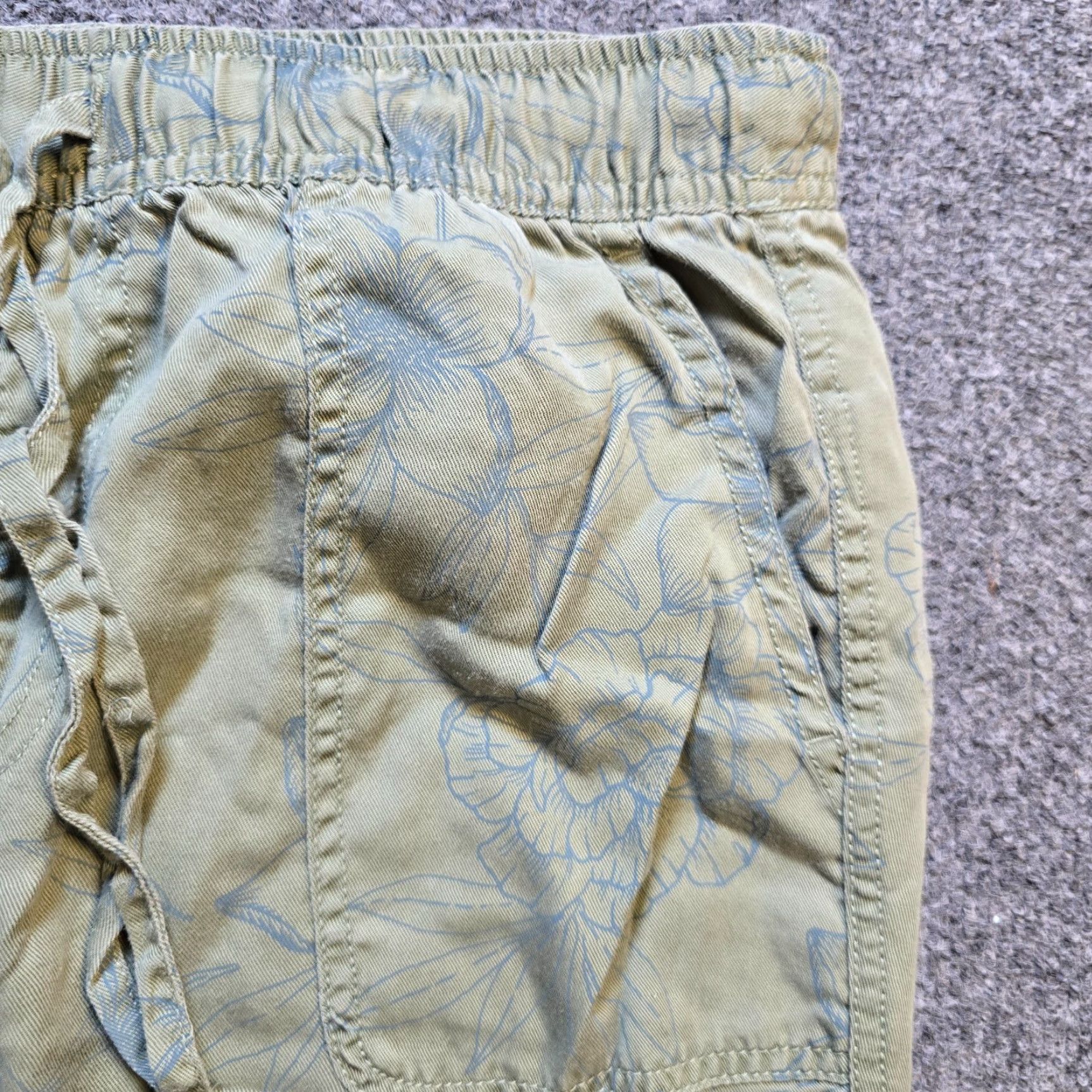 Vintage C&C California Pants Women Small Green Joggers Pull On Lyocell Beachy Casual Slim Fit Tapered Inseam 27.5in Size 36" / US 14 / IT 50 - 3 Thumbnail