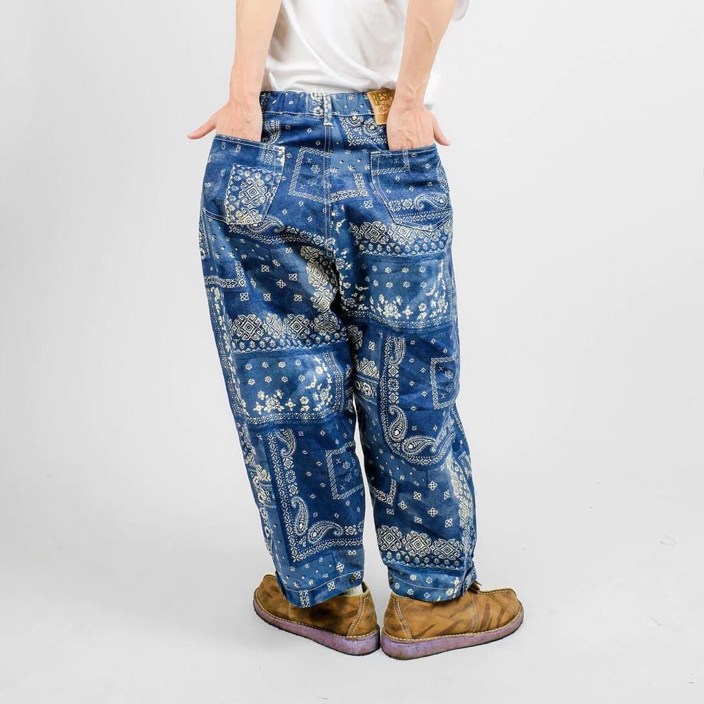 Designer × Japan Blue Bandana Rupture Sable Blue Size US 33 - 2 Thumbnail
