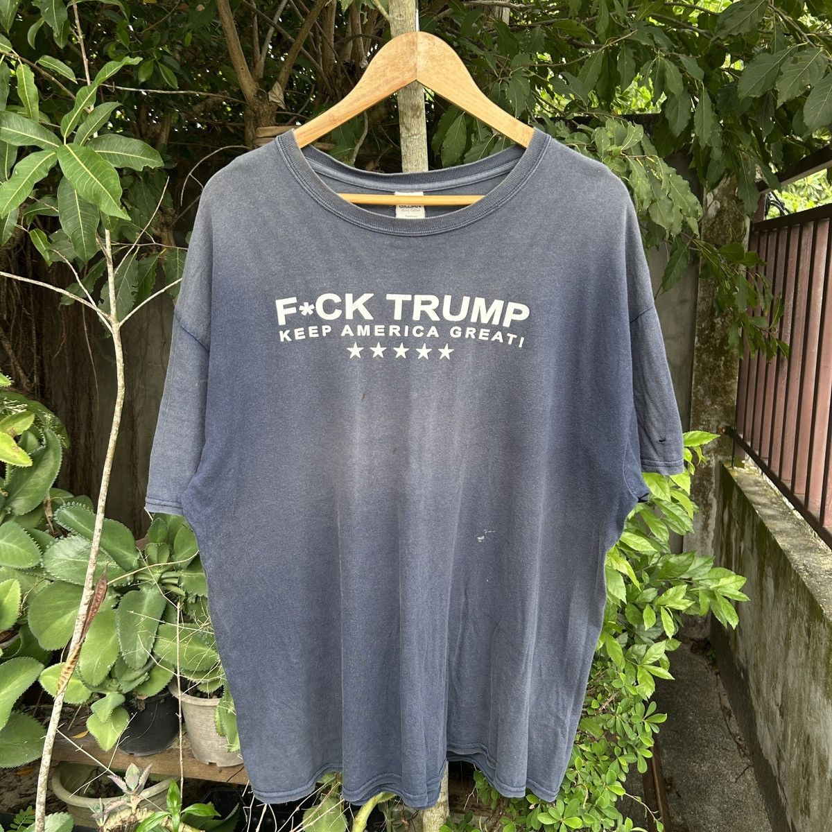 Band Tees Vintage Y2K F*CK TRUM KEEP AMERICA GREAT Sun Faded ⭐️ Size US M / EU 48-50 / 2 - 1 Thumbnail