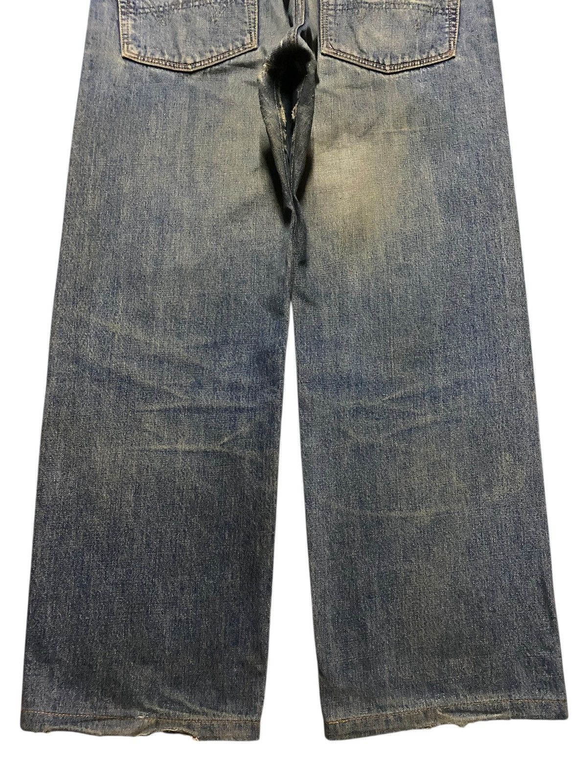 Edwin Vintage Japanese Edwin 505 Mud Wash Selvedge Loose Jeans Size US 36 / EU 52 - 6 Thumbnail