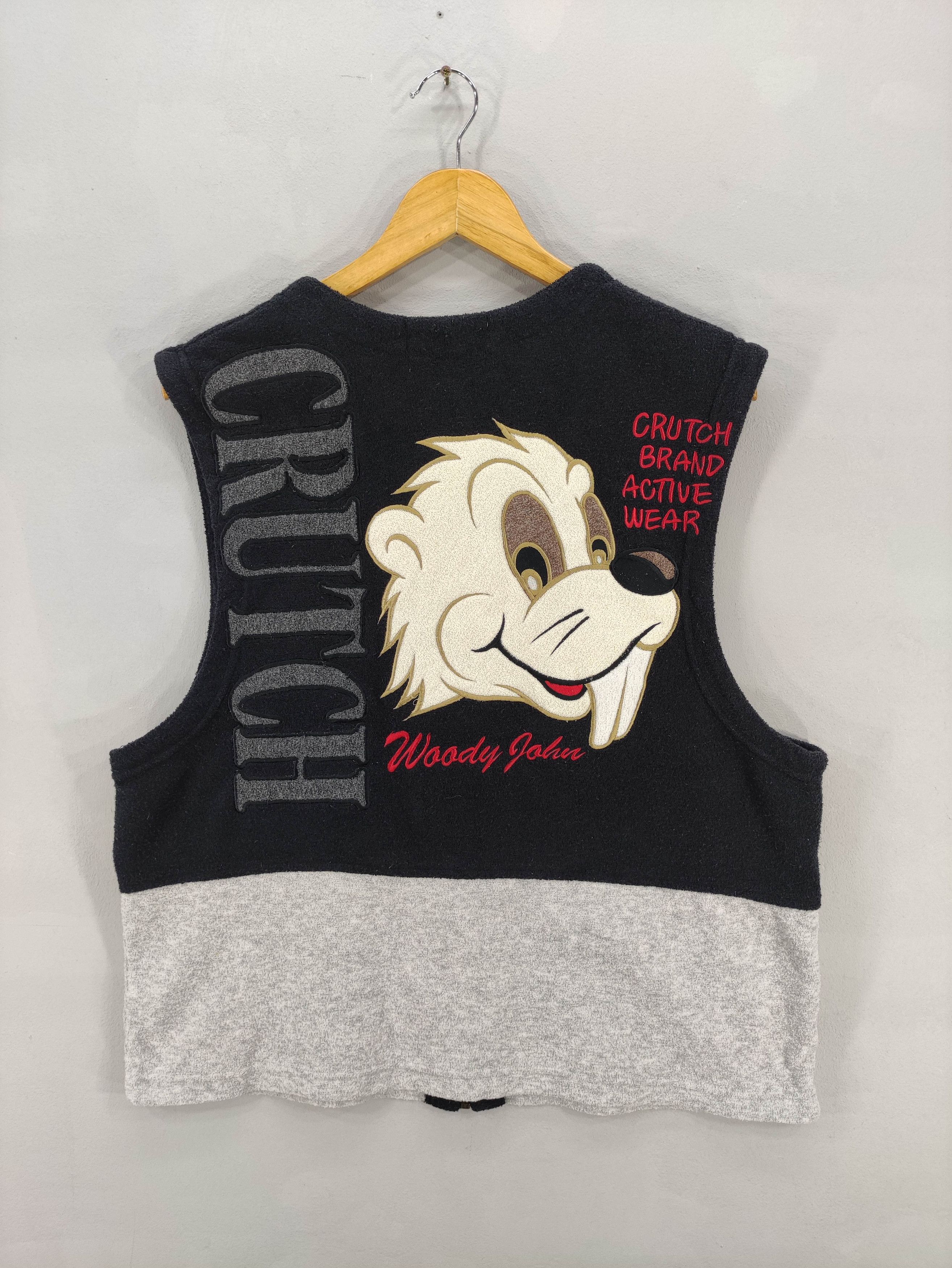 Japanese Brand Vintage Crutch Vest Fleece Zipper Size US M / EU 48-50 / 2 - 7 Thumbnail