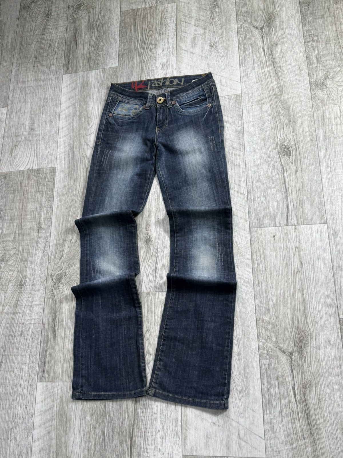 Japanese Brand Japanese brand feared jeans Y2K big logo streetwear crazy Size US 27 - 5 Thumbnail