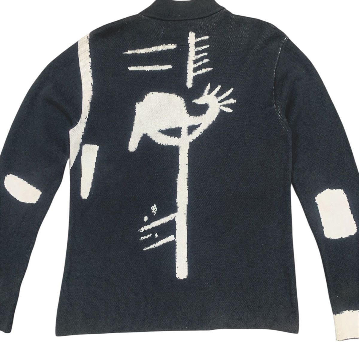 agnes b. Agnes B Homme x Laone Lopes Pull d'artiste Knit Sweater Size US S / EU 44-46 / 1 - 8 Thumbnail