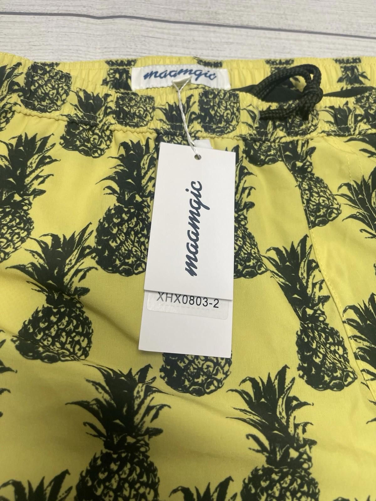 Other Maamgic Quick Dry Pink Pineapple Graphic Swim Trunks 2XL Size US 40 / EU 56 - 3 Thumbnail