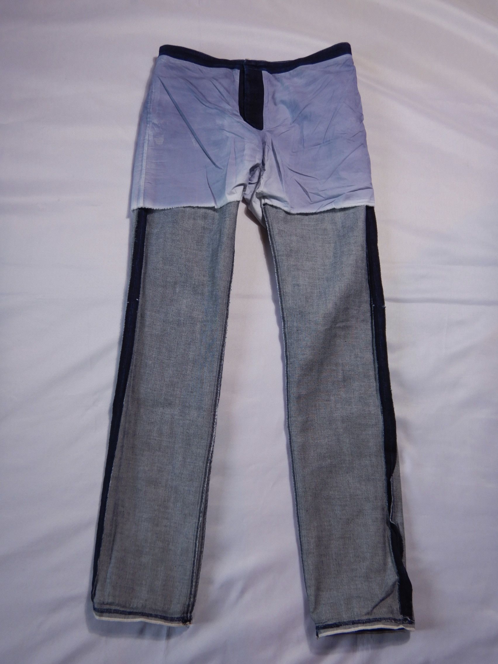 Label Under Construction Button fly indigo selvedge jeans Size US 32 / EU 48 - 10 Thumbnail