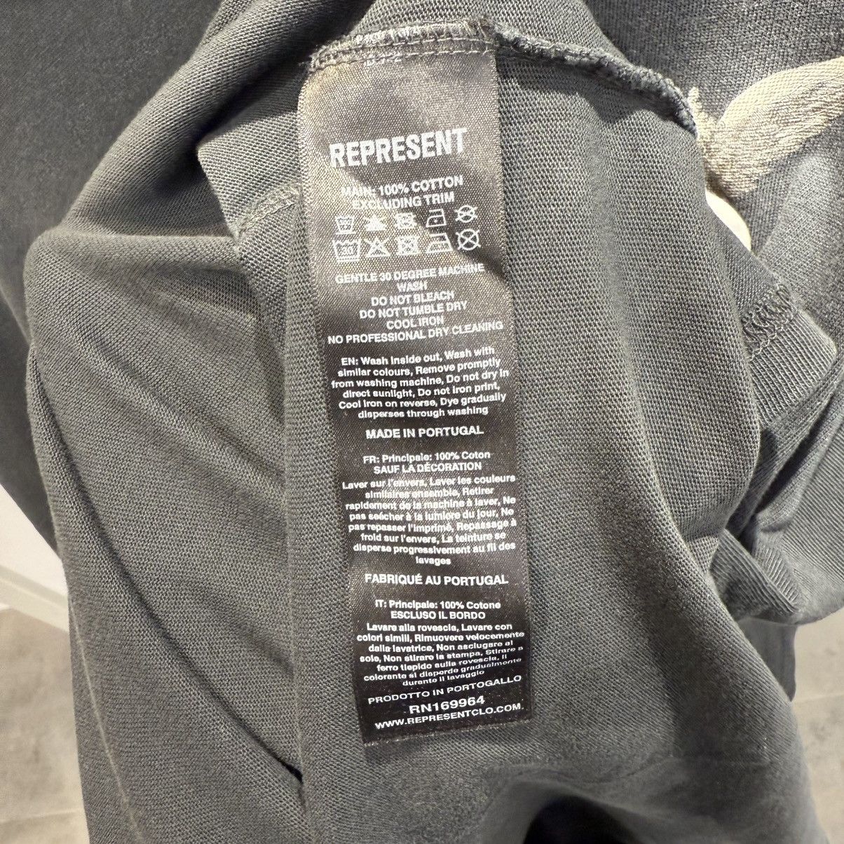 Represent Clo. Represent T-Shirt In cotone Grigio Size US M / EU 48-50 / 2 - 6 Thumbnail