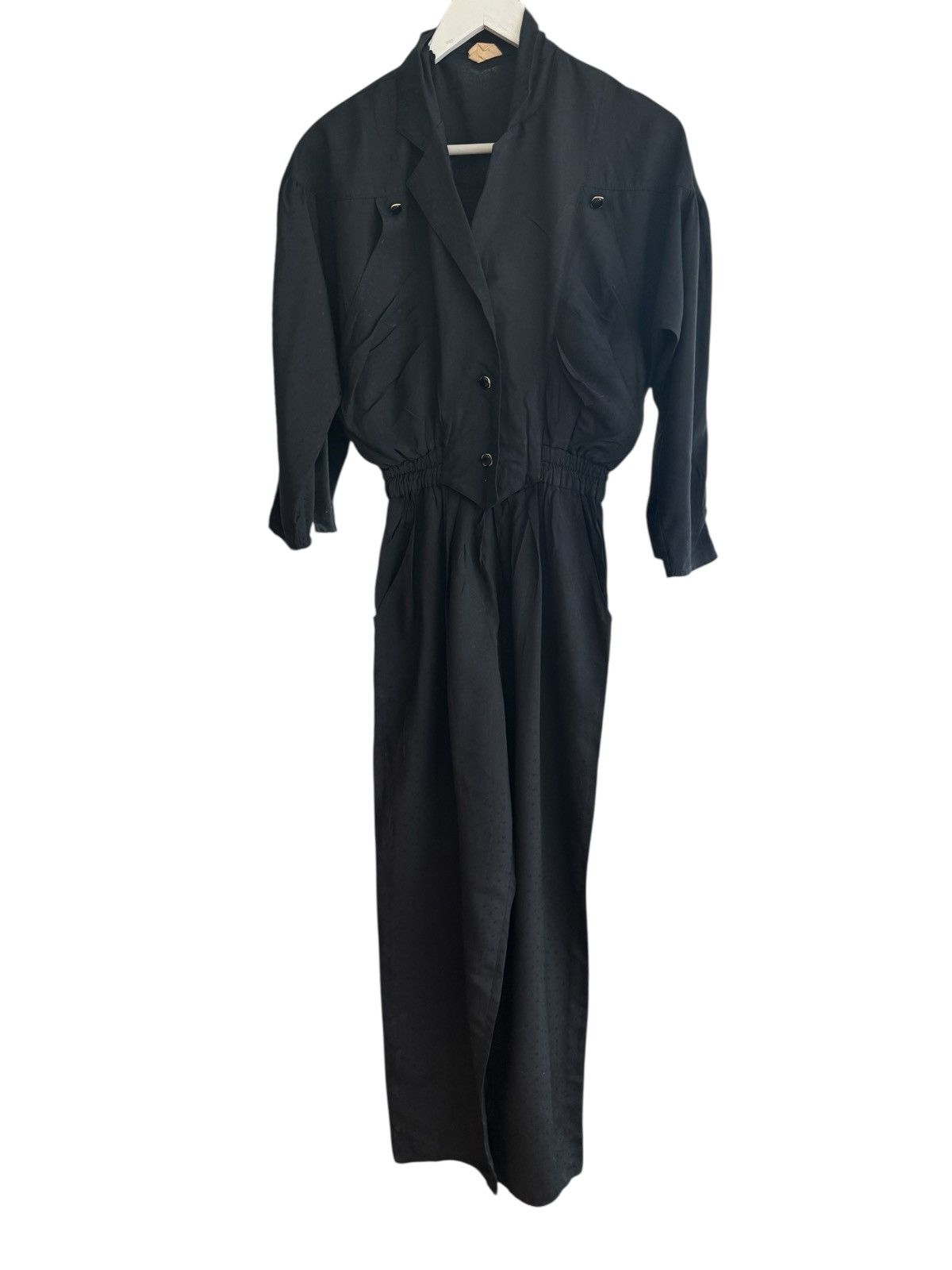 Vintage Vintage 1980s French Jumpsuit Marytime – Elastic Waist Size S / US 4 / IT 40 - 8 Thumbnail