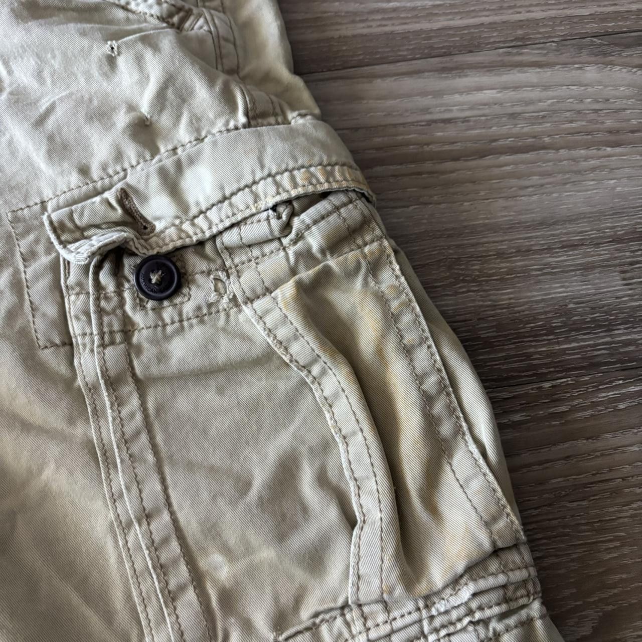 Vintage Crazy Vintage Y2K/2000s Baggy Khaki Streetwear Skater Style Cargo Shorts! Size 42 Size US 42 / EU 58 - 5 Thumbnail
