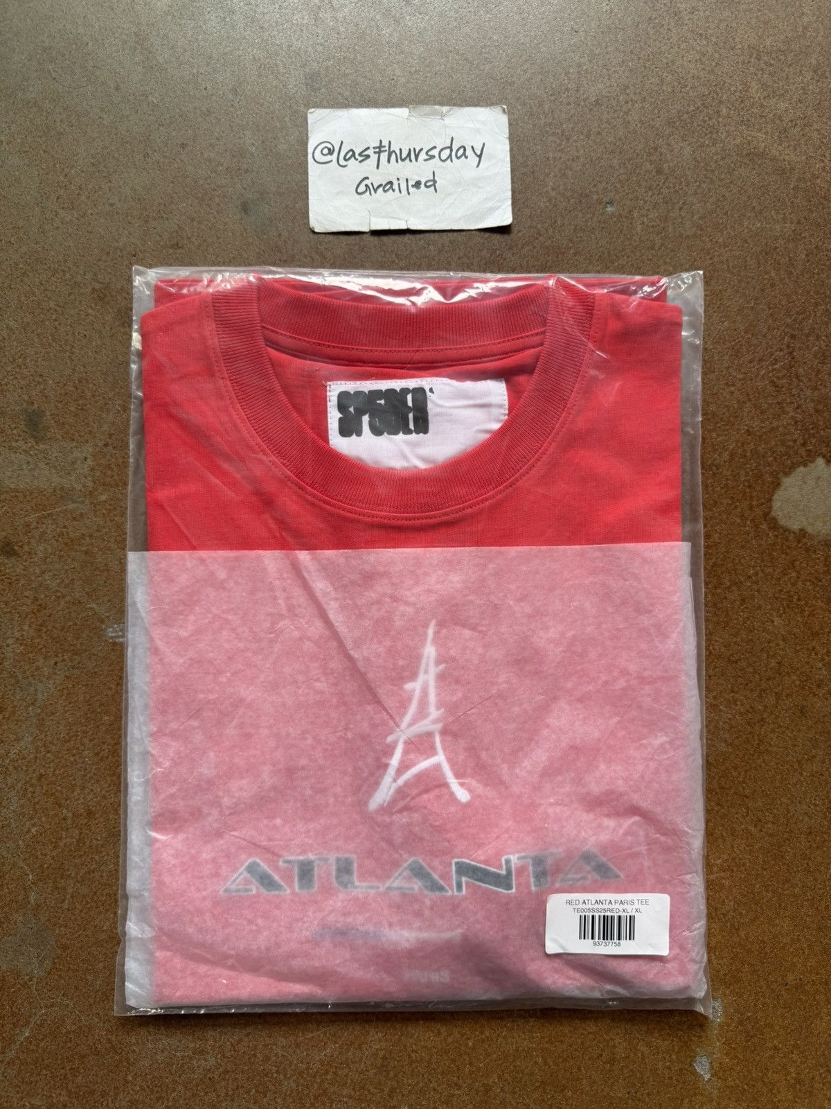 Sp5der Sp5der Atlanta Paris Tee Red XL Size US XL / EU 56 / 4 - 5 Thumbnail
