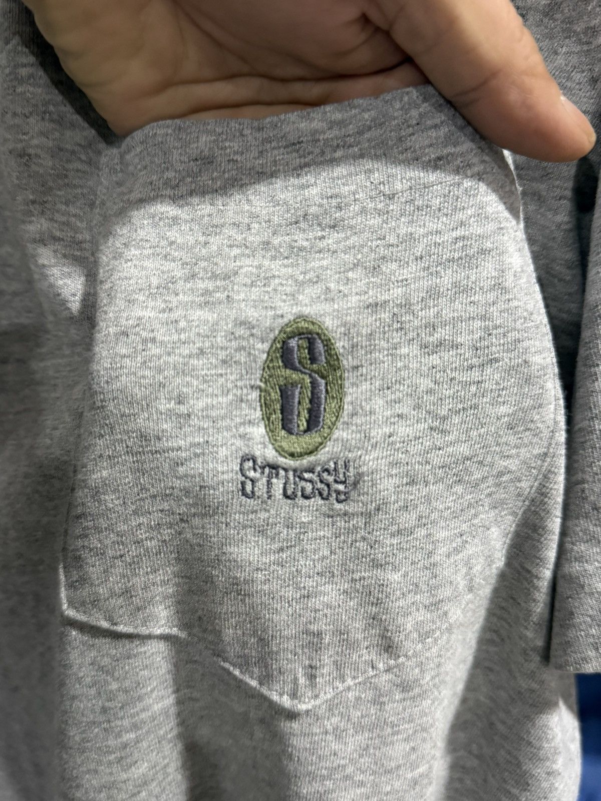 Stussy Vintage 80s Stussy Tom Tom Pocket Embroidery Logo Faded Tee Size US XXL / EU 58 / 5 - 5 Thumbnail