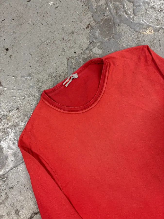 Prada × Vintage 2000s Prada Red Linea Rossa Longsleeves Size US M / EU 48-50 / 2 - 5 Thumbnail