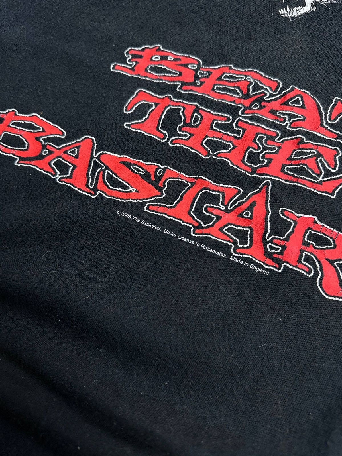 Band Tees Vintage 90s The Exploited Beat The Bastards Band T-shirt XXL Size US XXL / EU 58 / 5 - 6 Thumbnail