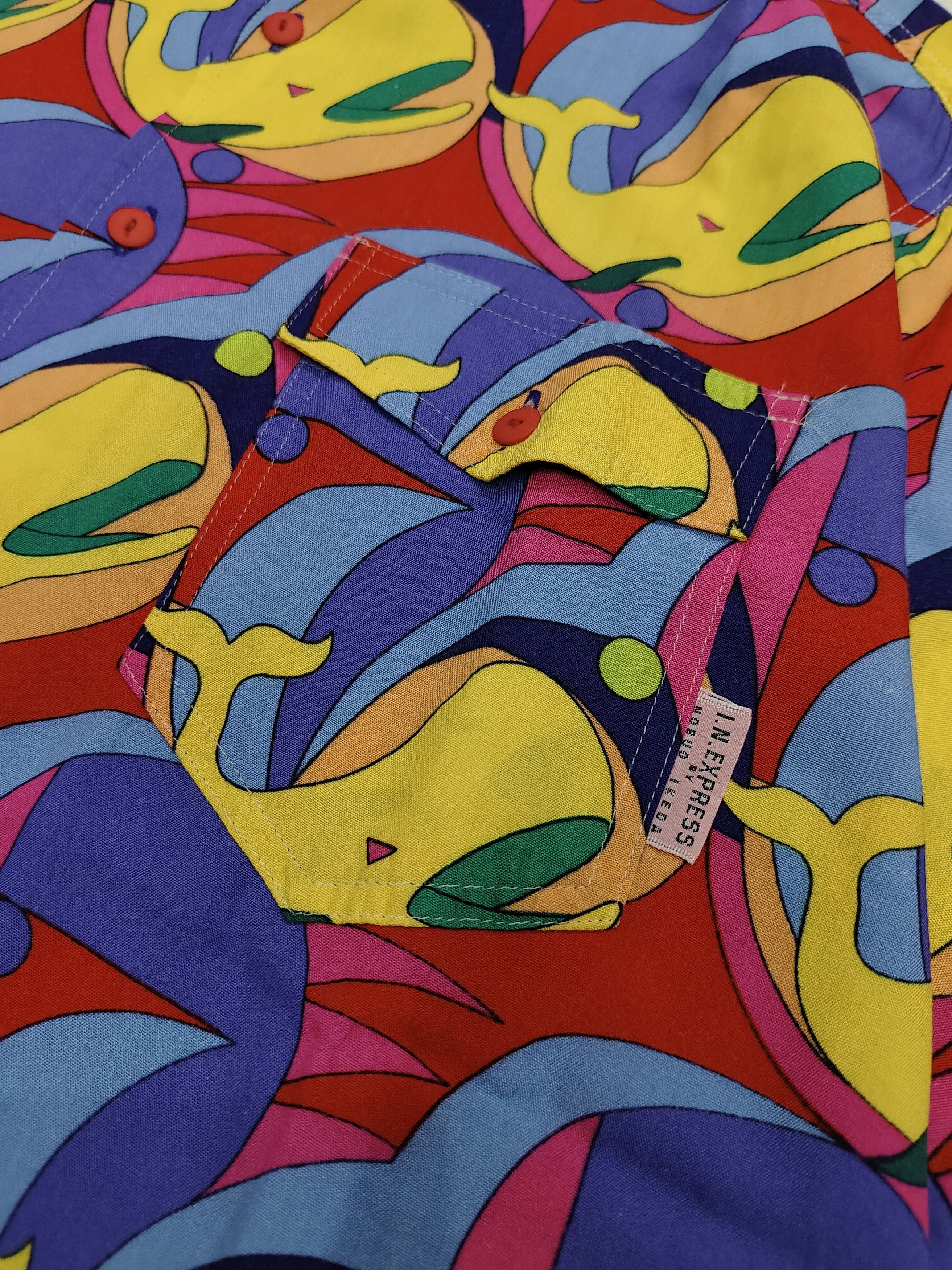 Japanese Brand RARE🔥Vtg In Express by Nobuo Ikeda Art Shirt Size L / US 10 / IT 46 - 3 Thumbnail