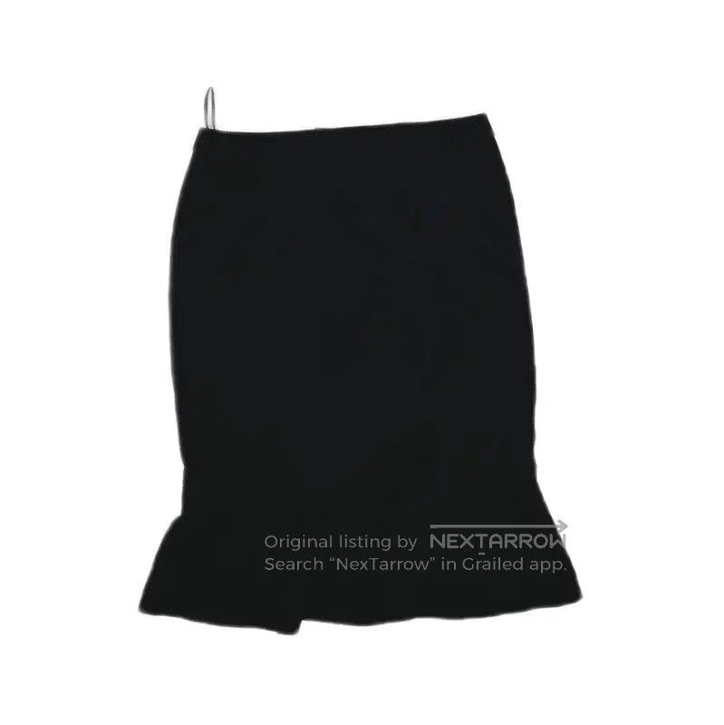 Yves Saint Laurent YSL Black Cotton Blend Women's Skirt . Size 30" / US 8 / IT 44 - 1 Thumbnail