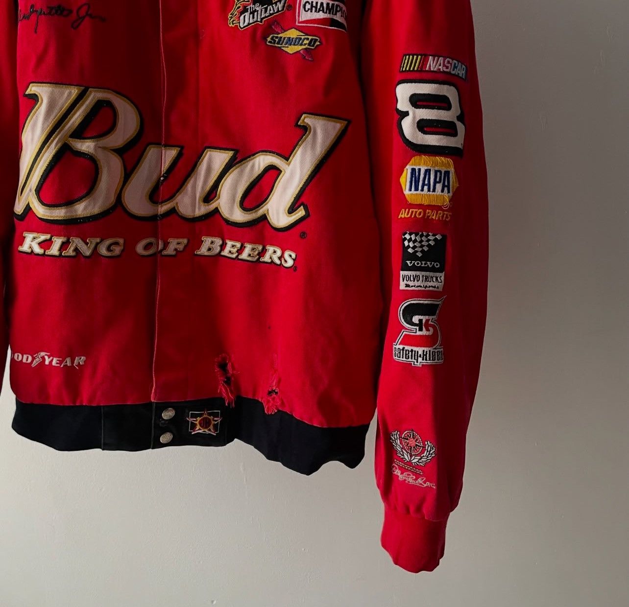 Chase Authentics × Vintage 90’s Vintage Budweiser Racing Jacket by JD Design Size US XXL / EU 58 / 5 - 4 Thumbnail
