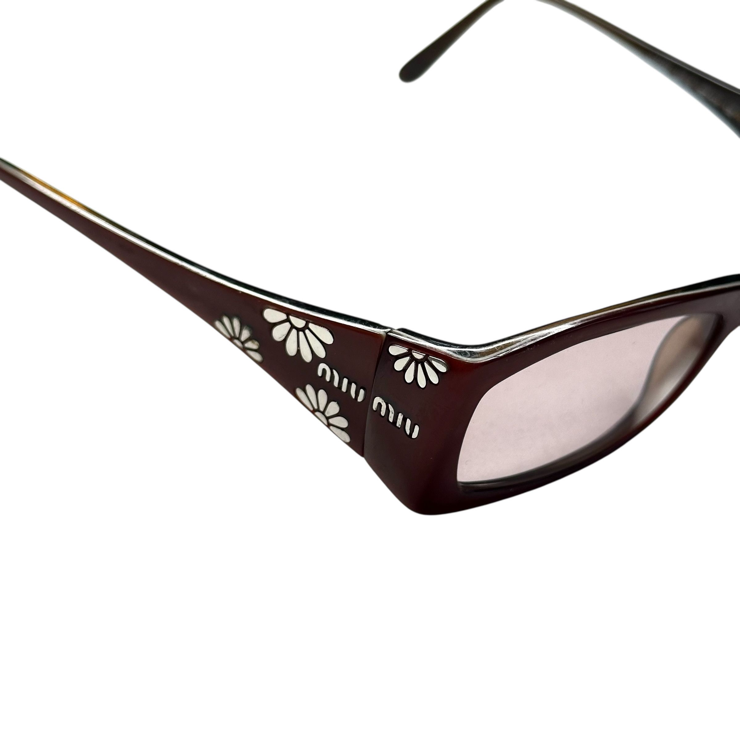Miu Miu Miu Miu Flowered Sunglasses Size ONE SIZE - 5 Thumbnail
