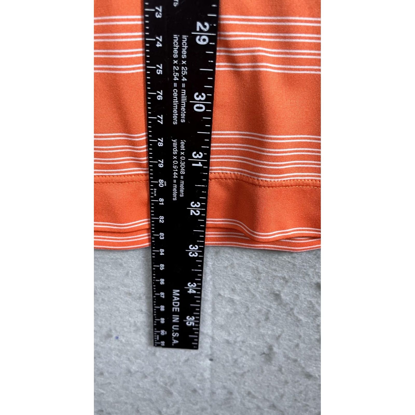 Nike Nike Dri-FIT Polo Shirt Mens 2XL Orange Stripe Golf Performance Short Sleeve Size US XXL / EU 58 / 5 - 5 Thumbnail