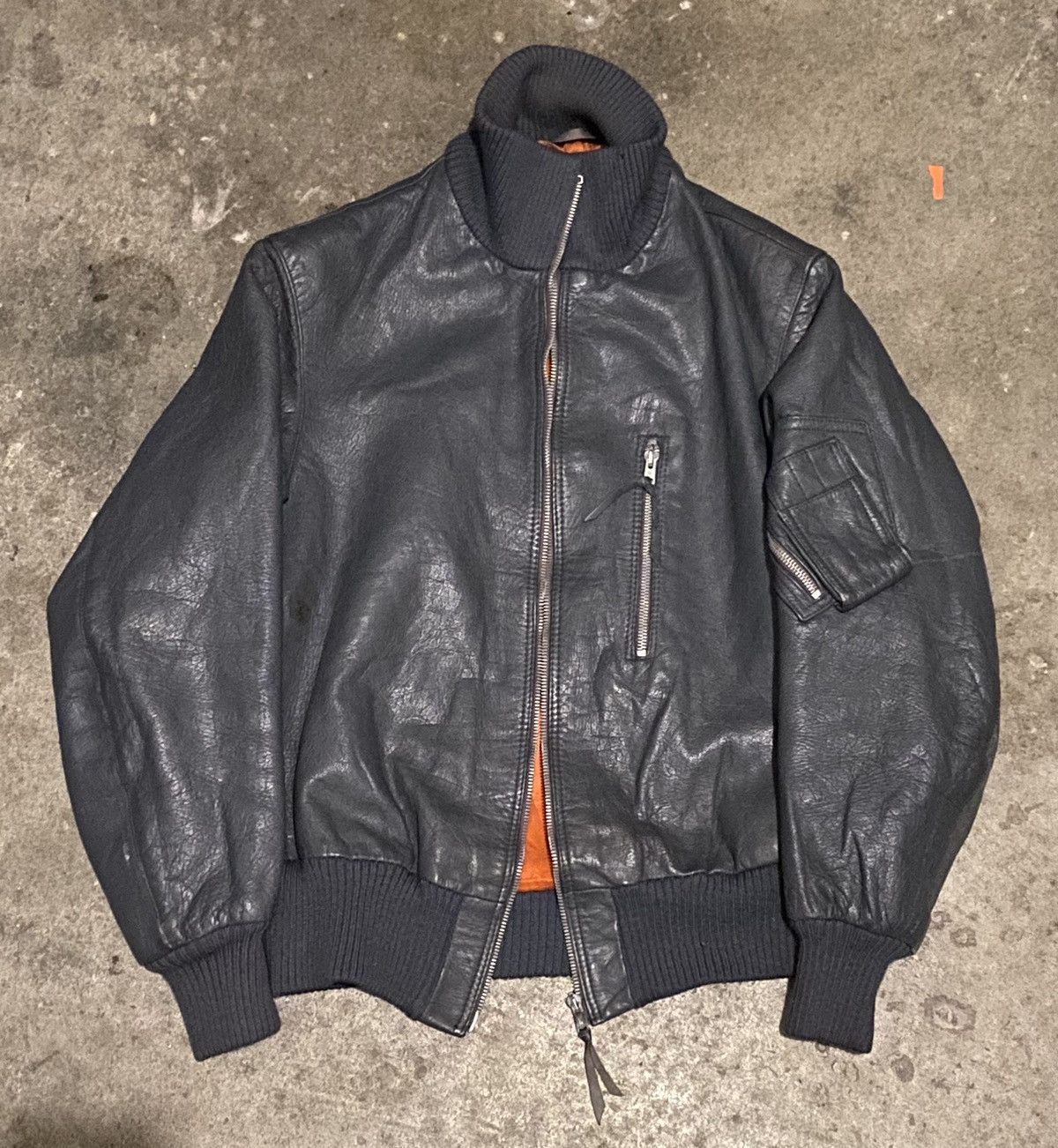 ジャケット・アウター VINTAGE german army 70s leather jacket VINTAGE german army 70s leather jacket