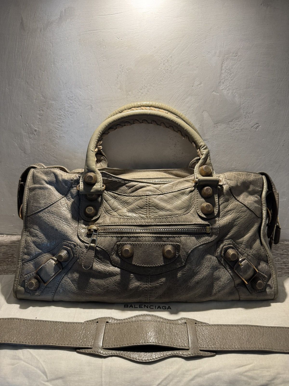 Balenciaga Vintage Balenciaga Giant Part Time Motorcycle City Bag Grailed