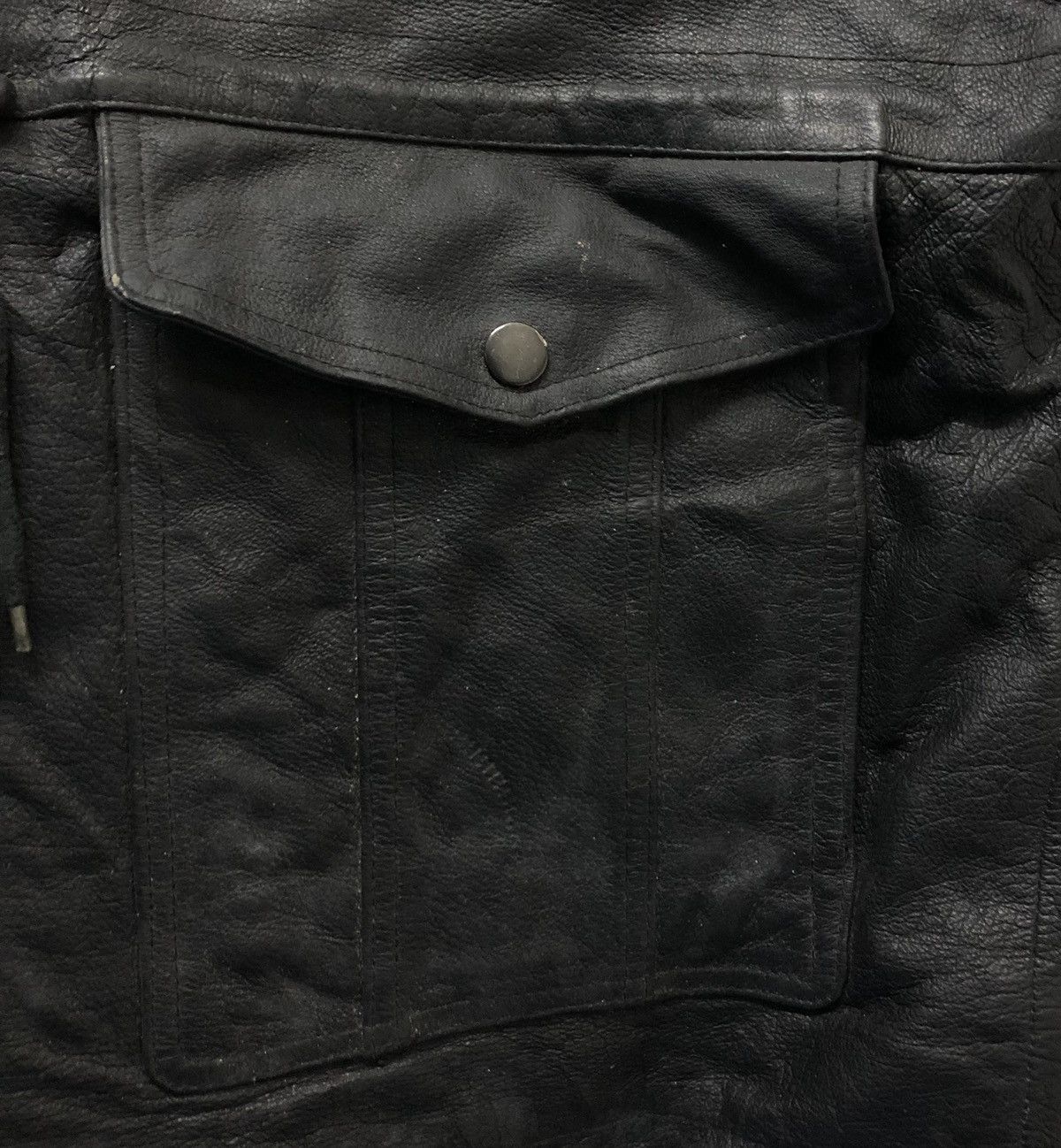 Leather Vintage Road Map Fight The Power Leather Jacket Size US L / EU 52-54 / 3 - 9 Thumbnail