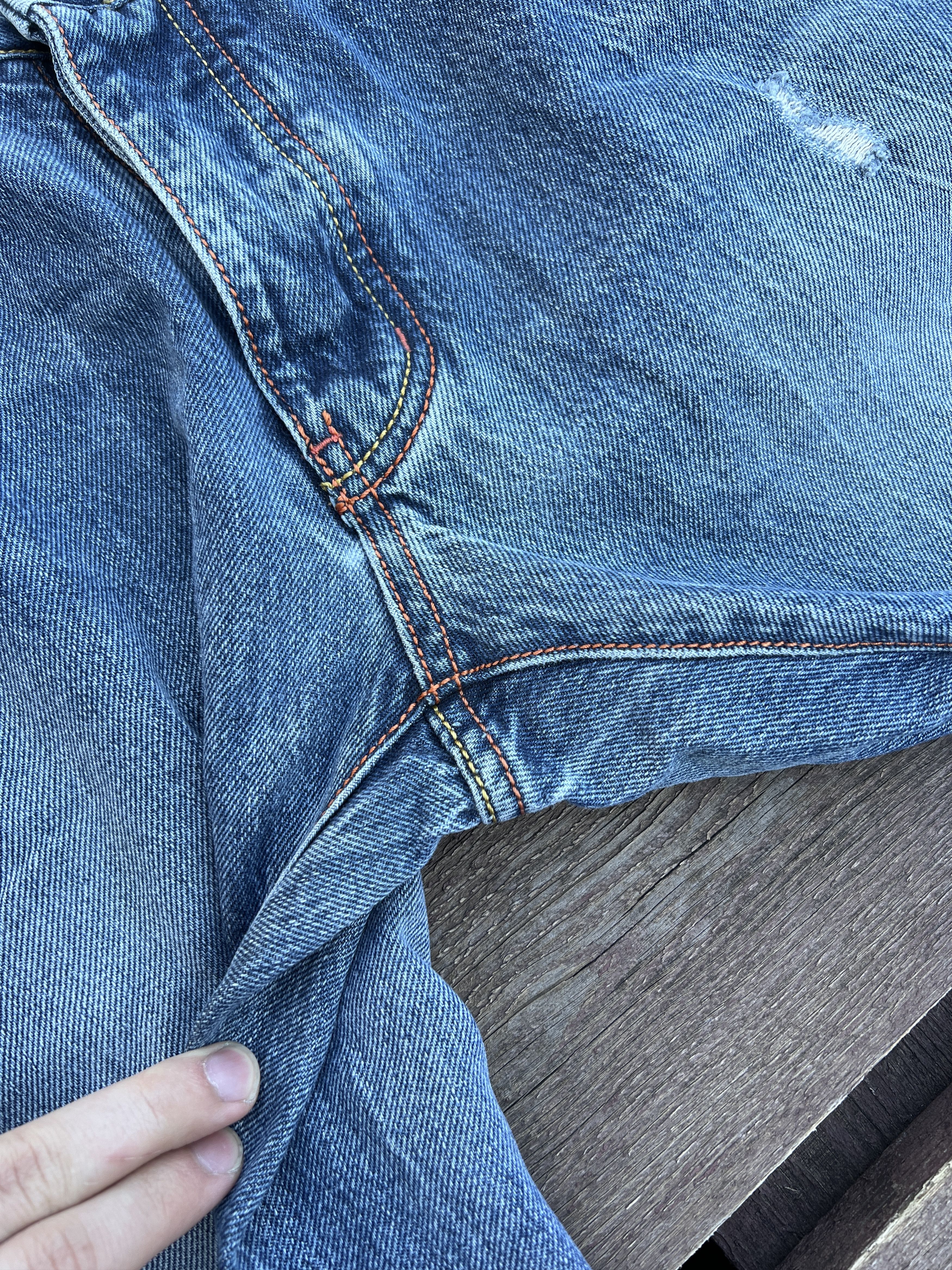 Vintage Vintage Y2K 883 Police Avant Garde Distressed Denim Jeans Size US 34 / EU 50 - 20 Thumbnail
