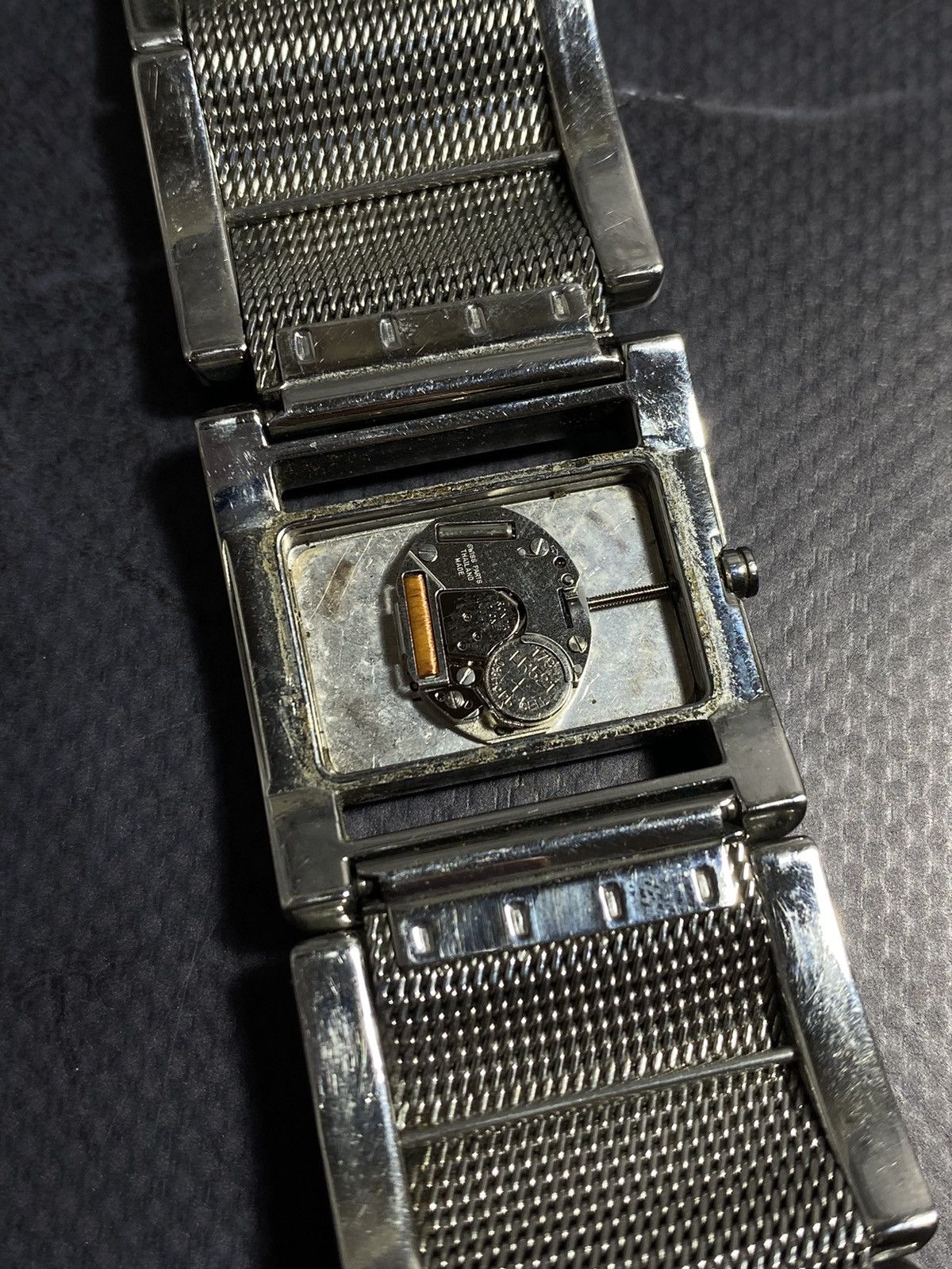 Hysteric Glamour DKNY Vintage 00s Stainless Steel Cuff Watch | Bold Design Size ONE SIZE - 7 Thumbnail
