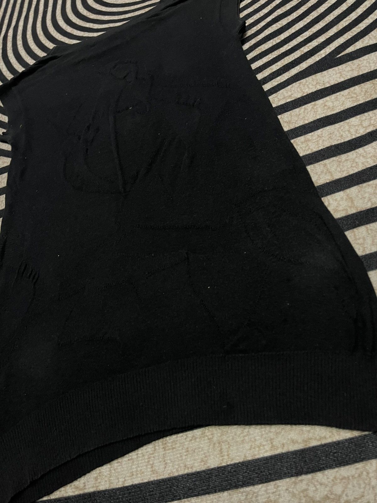 Y's VINTAGE YOHJI YAMAMOTO SLEEVELESS ABSTRACT DESIGN RARE Size US M / EU 48-50 / 2 - 13 Thumbnail