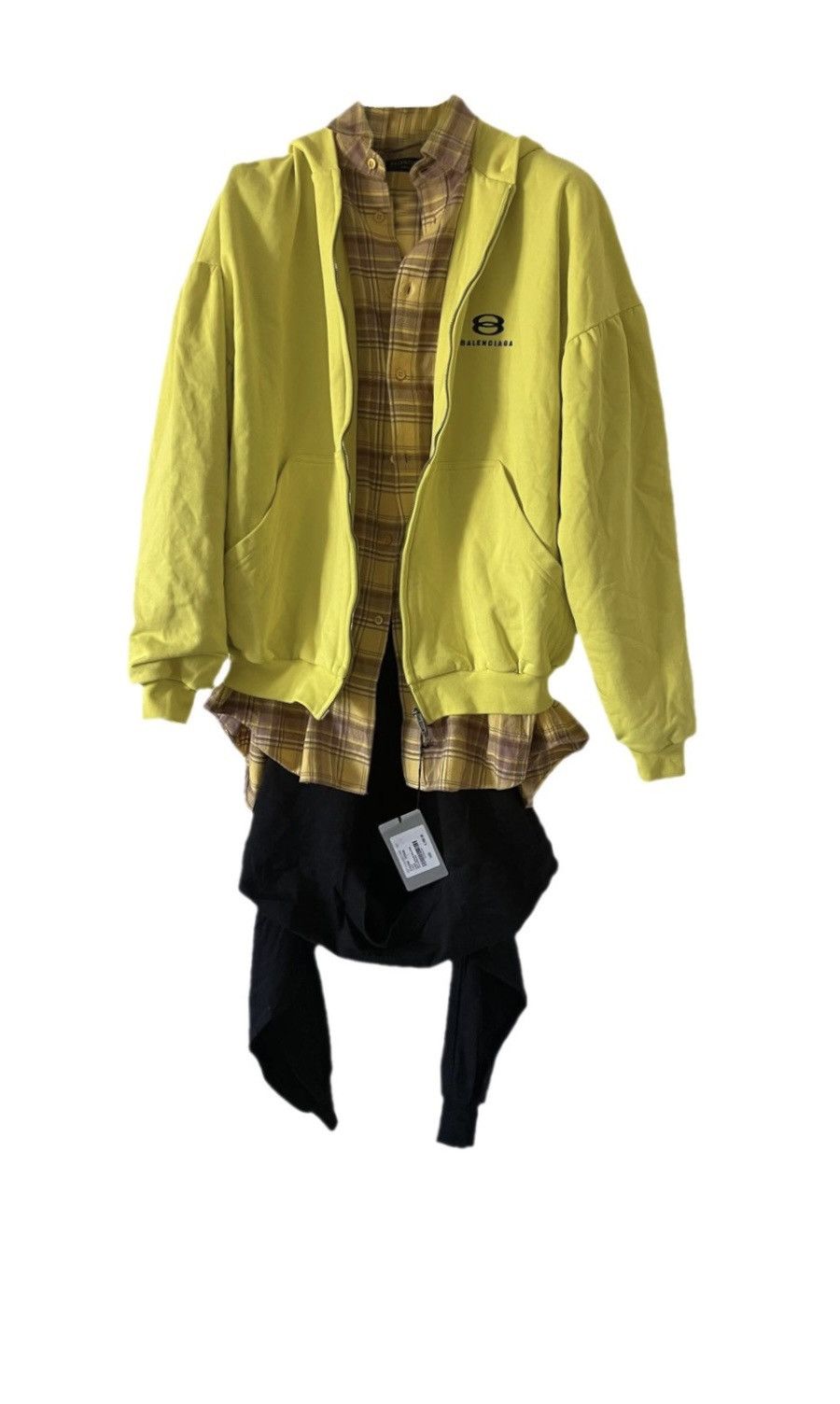 Balenciaga Unity Layered Hoodie Size US S / EU 44-46 / 1 - 1 Thumbnail