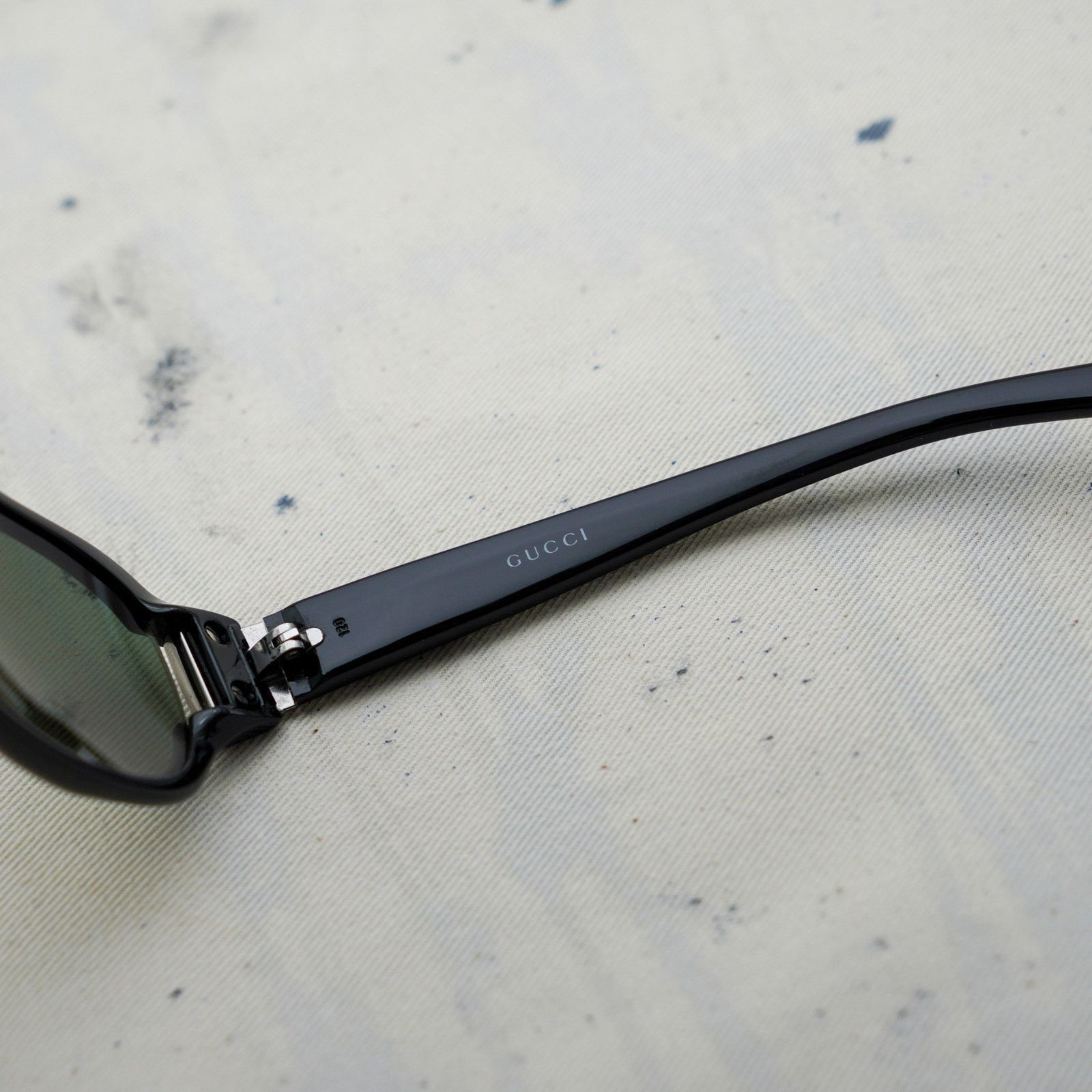 Gucci Gucci gg 2546 black rectangular strass logo y2k sunglasses Size ONE SIZE - 5 Thumbnail