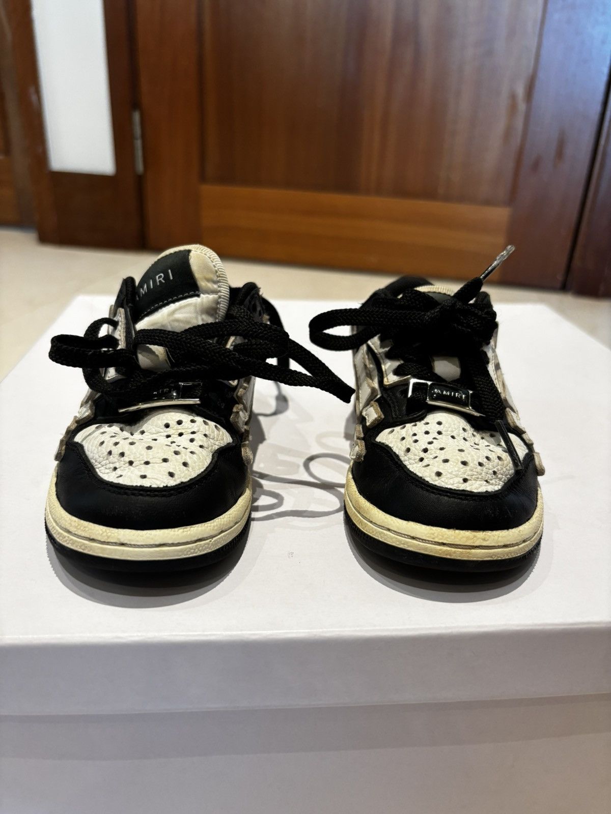 Amiri AMIRI Kids Skel-Top Low Sneakers – Size US 9 / EU 25 Size US 9 / EU 42 - 3 Thumbnail