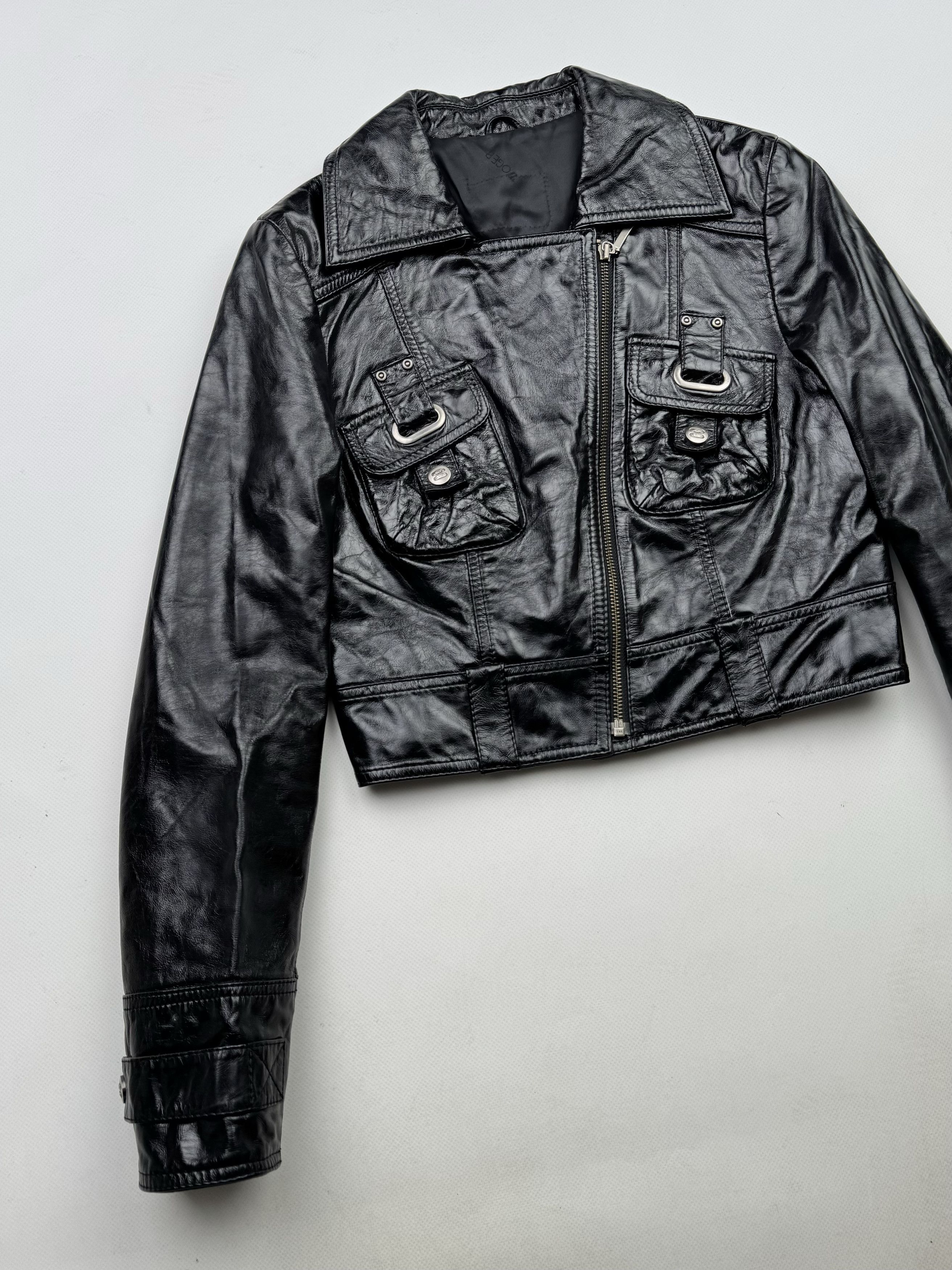 Japanese Brand 90's Cropped Leather Jacket B39(V113)E2 Size S / US 4 / IT 40 - 2 Thumbnail