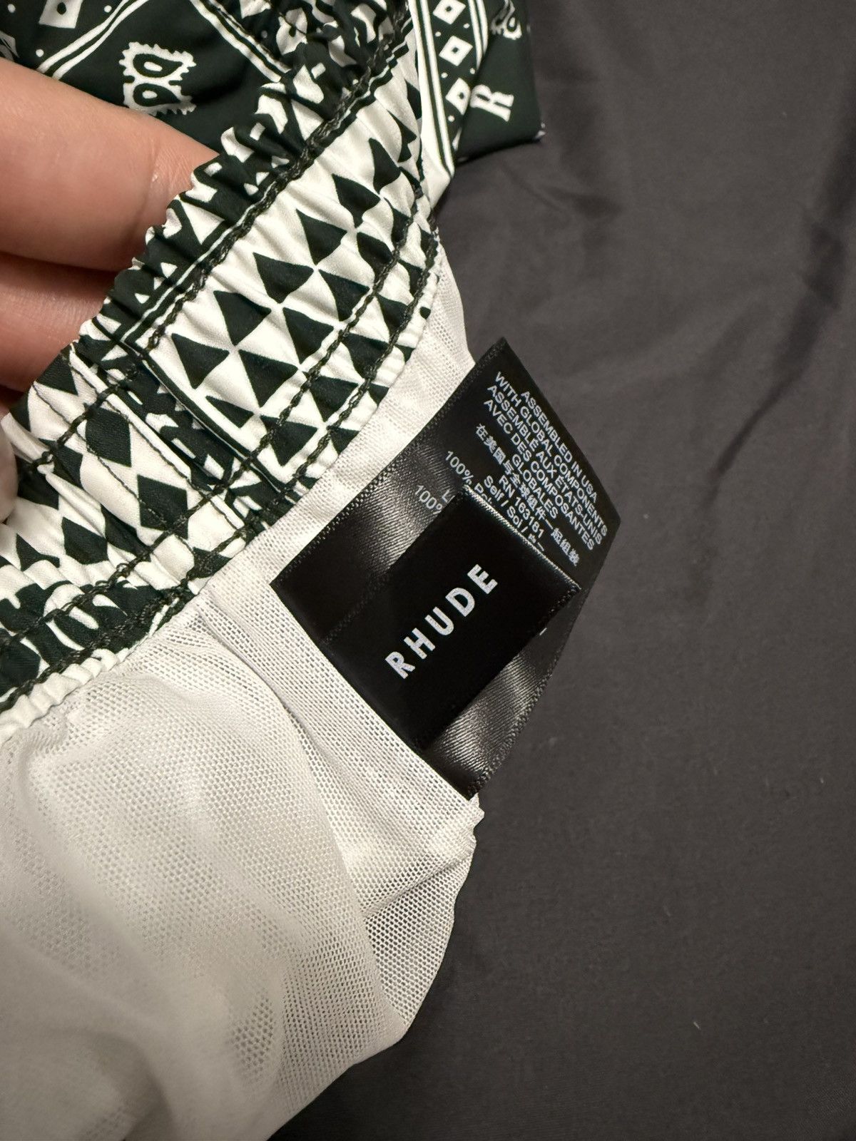 Rhude Rhude Green White Bandana Print Swim Trunk Size US 34 / EU 50 - 8 Thumbnail
