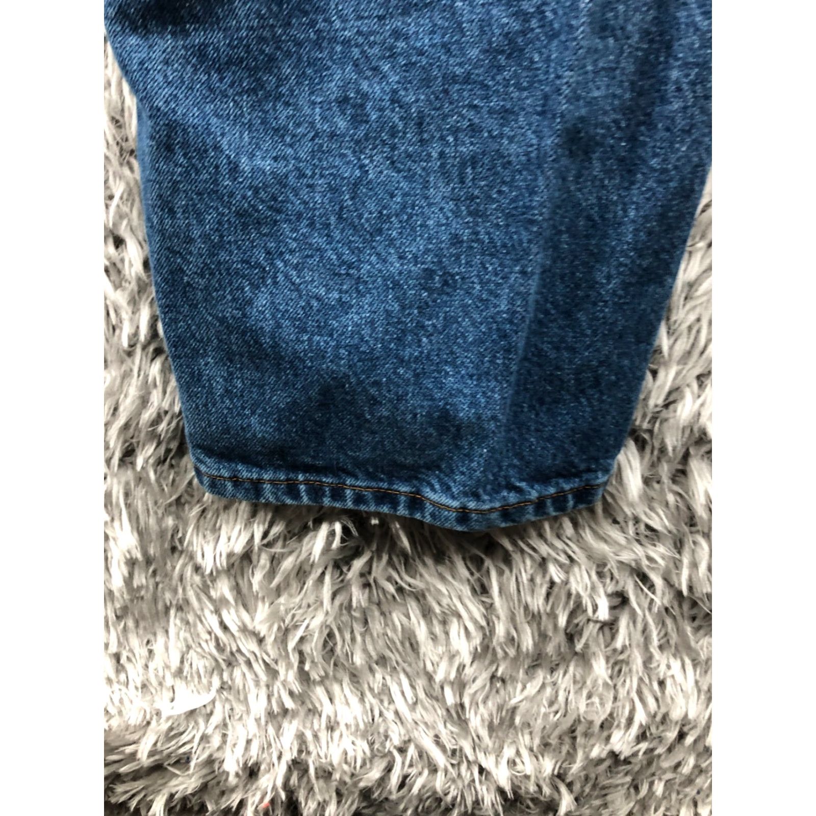 Vintage Members Mark Jeans 42x30 Mens Mid Rise Straight Leg Medium Wash Blue Denim Shirt? Size US 42 / EU 58 - 7 Thumbnail