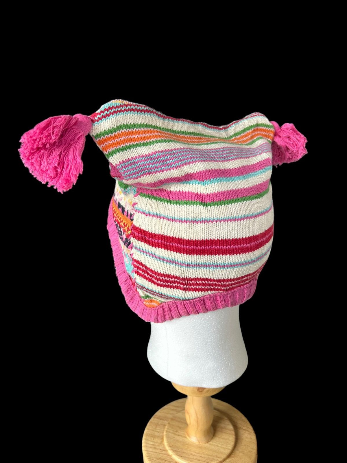 Japanese Brand × Kapital × Vintage Bunny Horn Devil MultiColour Beanie Hats ispired By Kapital🎌 Size ONE SIZE - 6 Thumbnail