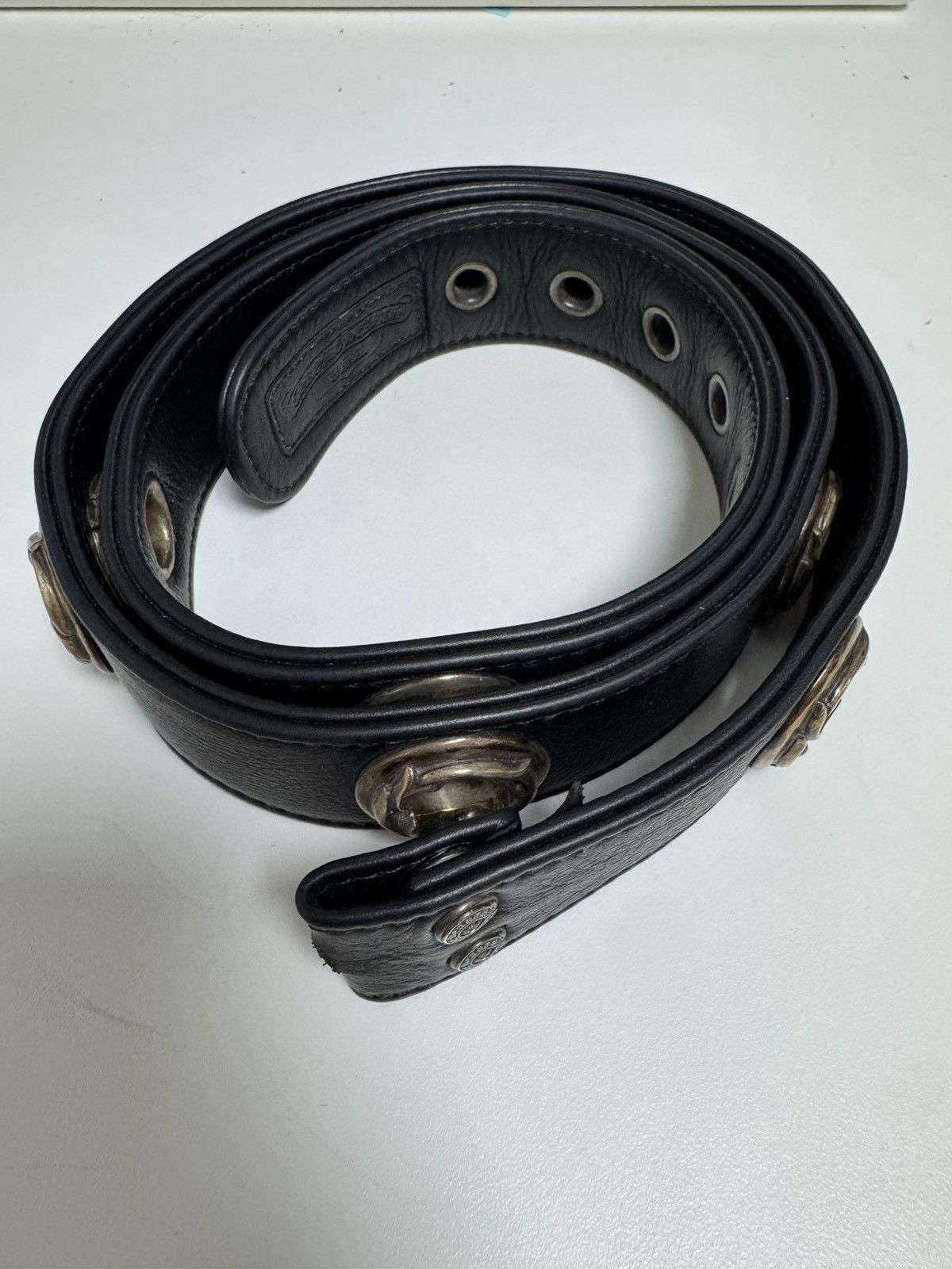 Chrome Hearts Grommet studded belt strap Size 38 - 1 Thumbnail