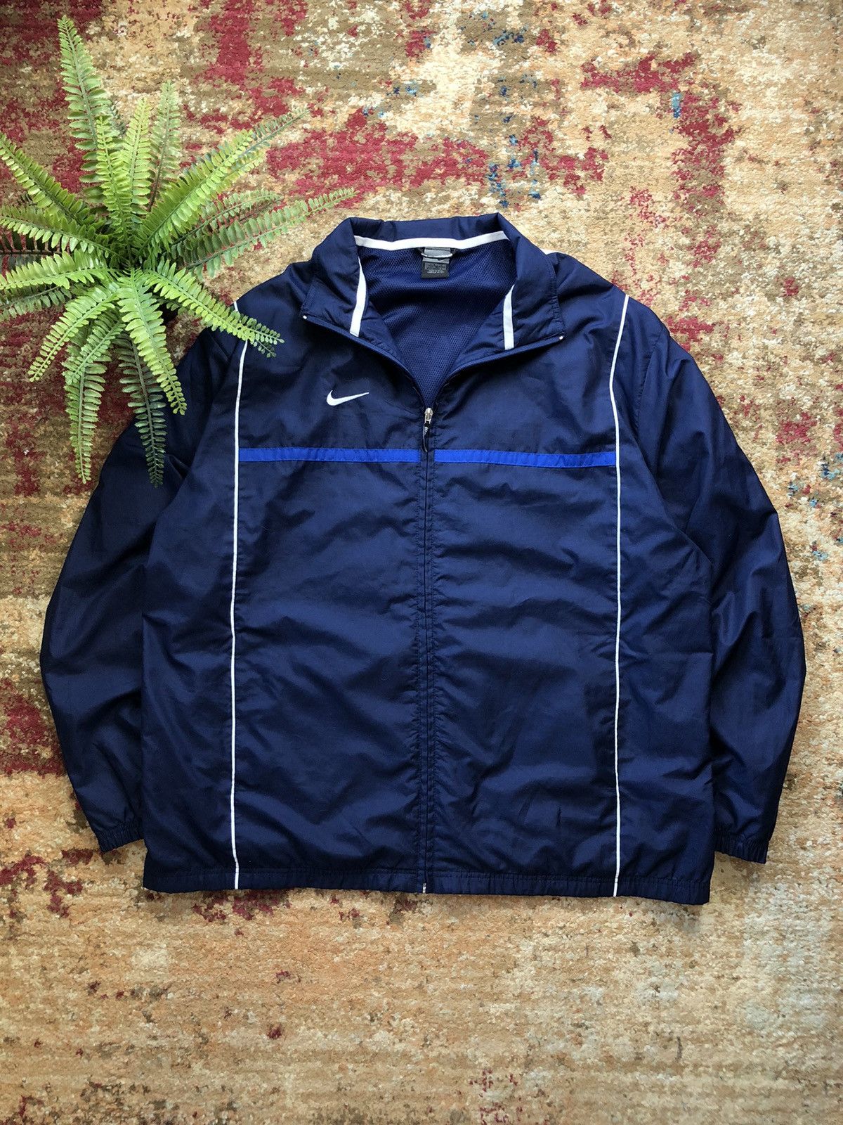 🦕 90’s NIKE TEAM SWOOSH LOGO RETRO Y2K TRACK JACKET