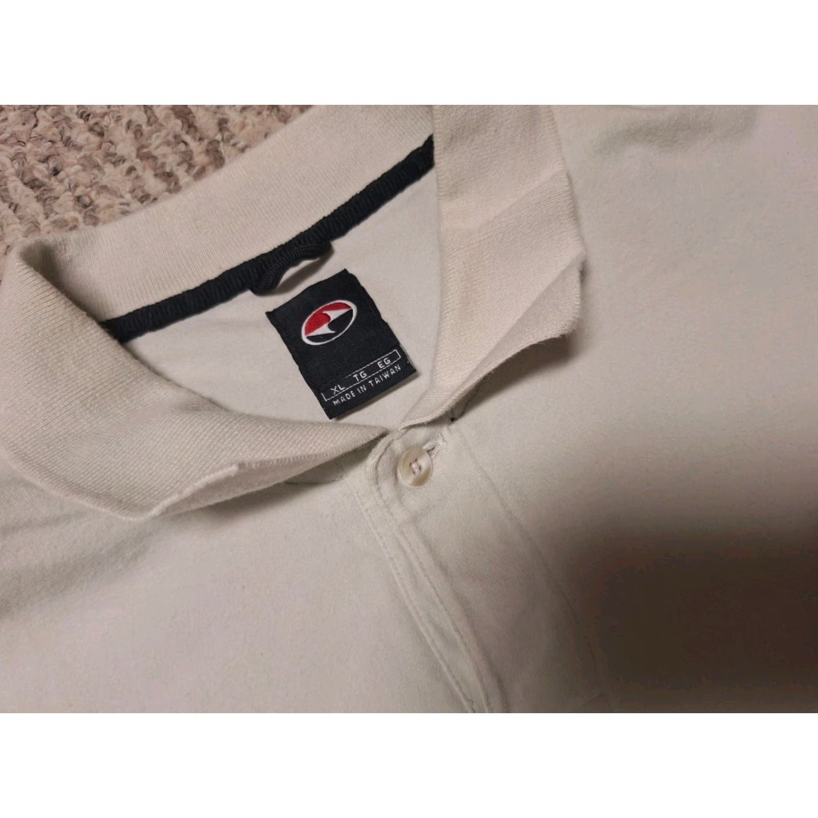 Nike VINTAGE Nike Polo Shirt Golf XL Men White 90s 00s Tiger Woods Yin Yang Slam Short Sleeve Nike Golf Polo Mens XL White 90s 00s Size US XL / EU 56 / 4 - 3 Thumbnail