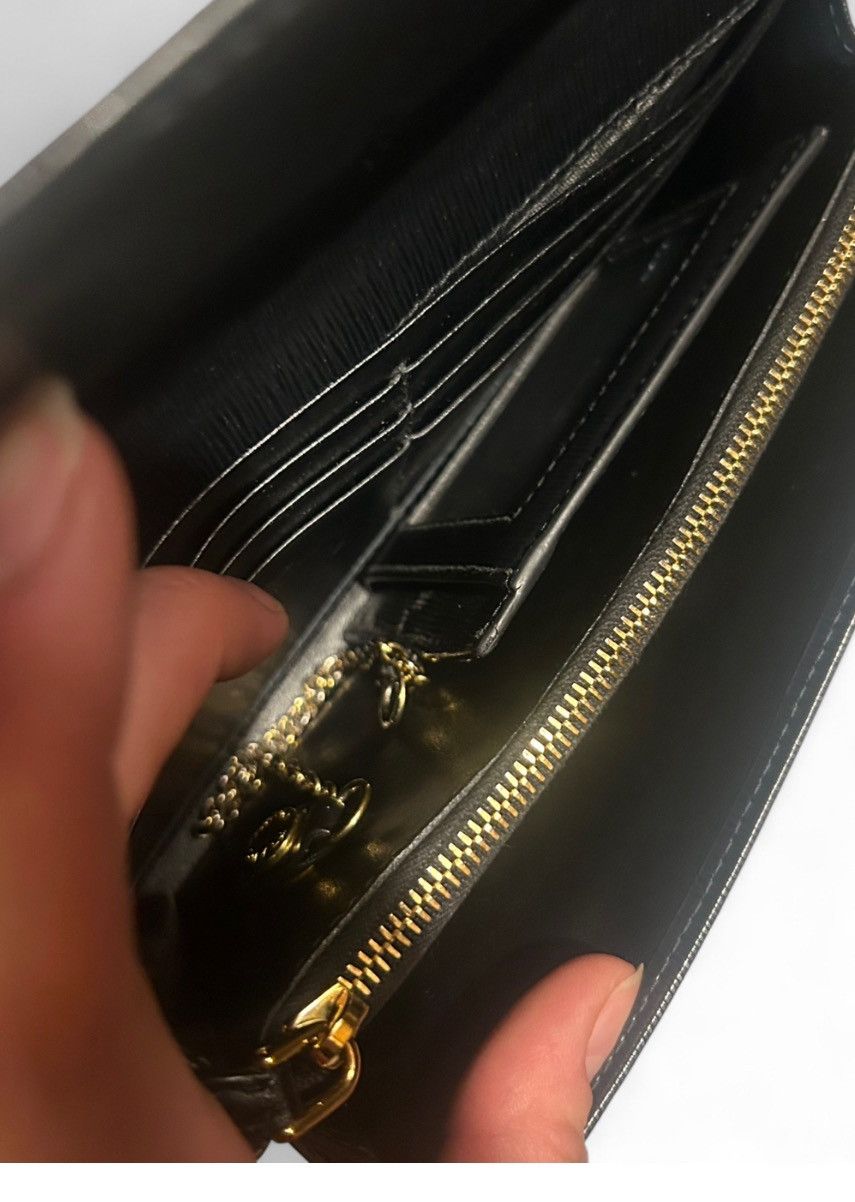 Prada Prada Large Black Saffiano Leather Wallet Size ONE SIZE - 9 Thumbnail